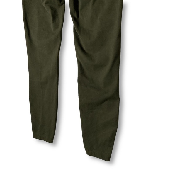 Lululemon High Times Leggings Crop Tech Mesh Tights Olive Green Sz 6    88 - Picture 11 of 12